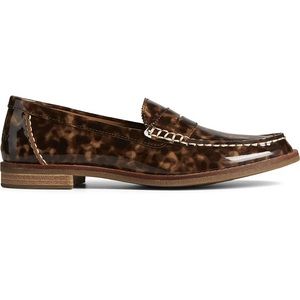 Women's Seaport Penny Tortoise Leather Loafer